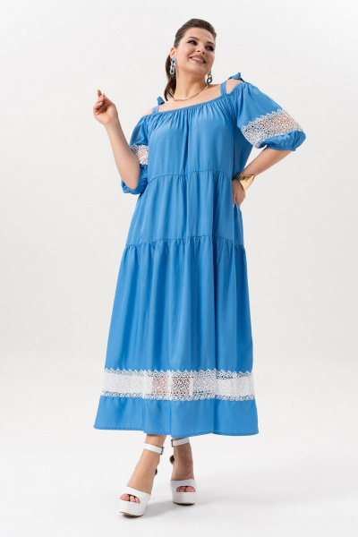 Платье Andina 830-3 индиго - фото 7