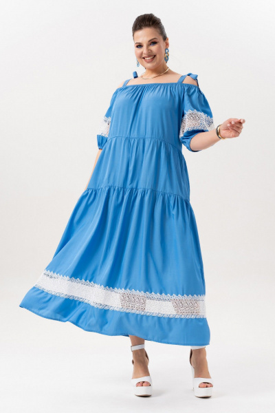 Платье Andina 830-3 индиго - фото 1