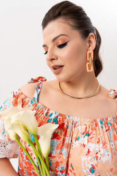 Платье Andina 830-4 цветочный_принт - фото 3