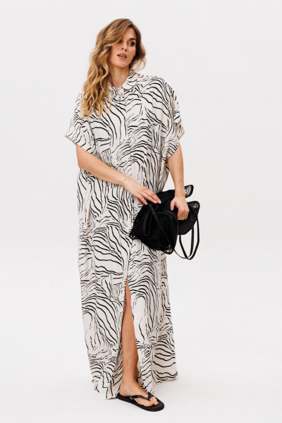 Платье EOLA 2859 молочный_принт - фото 6