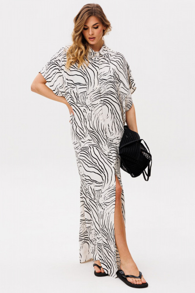 Платье EOLA 2859 молочный_принт - фото 5