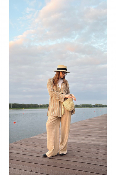 Блуза ALIN 2003 бежевый - фото 9