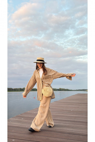 Блуза ALIN 2003 бежевый - фото 7