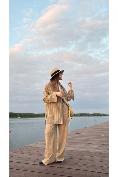 Блуза ALIN 2003 бежевый - фото 5