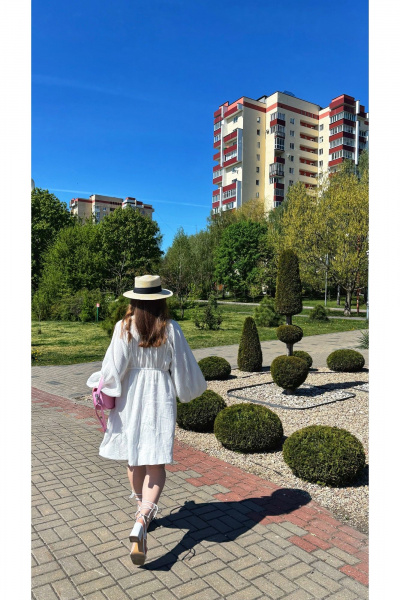 Платье ALIN 3003 белый - фото 7