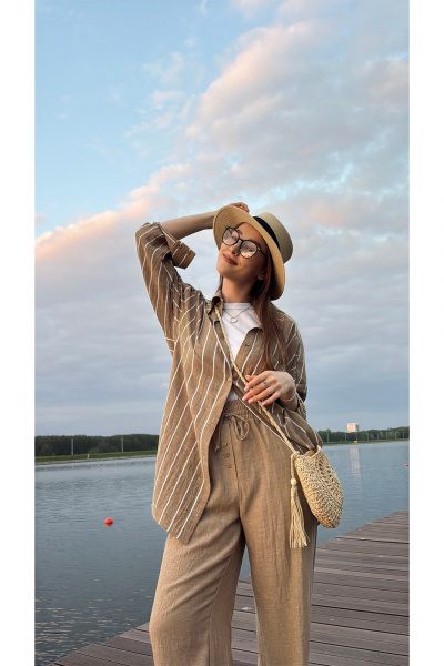 Брюки ALIN 4004 бежевый - фото 5