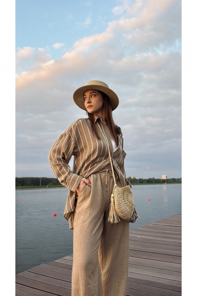 Брюки ALIN 4004 бежевый - фото 2