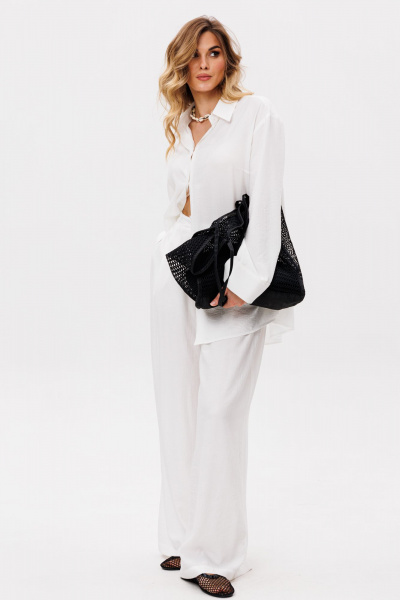 Блуза EOLA 2873 молочный - фото 7