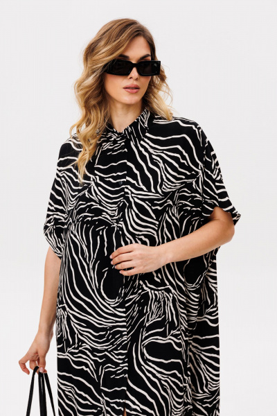 Платье EOLA 2859 черный_принт - фото 12