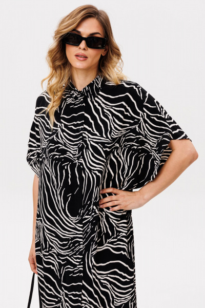 Платье EOLA 2859 черный_принт - фото 11