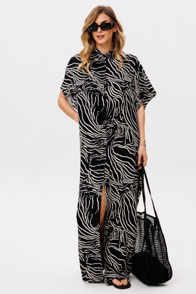 Платье EOLA 2859 черный_принт - фото 10