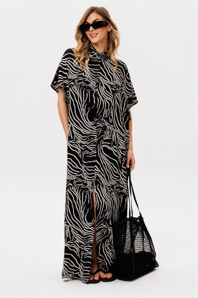 Платье EOLA 2859 черный_принт - фото 8