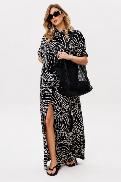 Платье EOLA 2859 черный_принт - фото 6