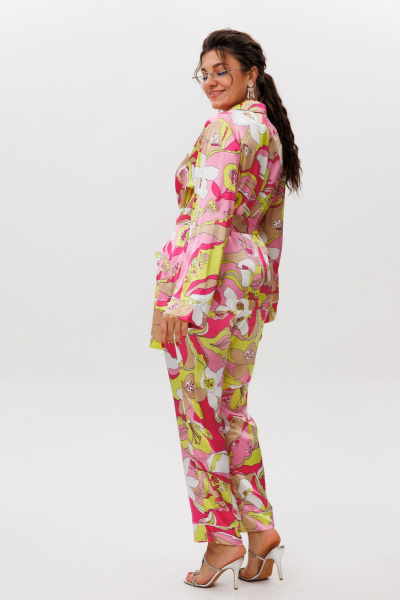 Блуза, брюки Anelli 1619 малиновый_зефир - фото 7