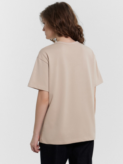 Футболка Mark Formelle 112934/24-31178П-0 холодный_бежевый_печать_3_сл_на_пол - фото 43