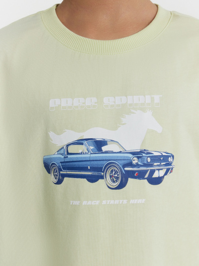 Футболка Mark Formelle 113394/25-36590П-0 белый_нефрит_печать_3_сл_на_пол - фото 55