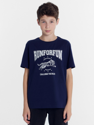 Футболка Mark Formelle 113432/24-30040П-0 синий_печать_Печать - фото 19