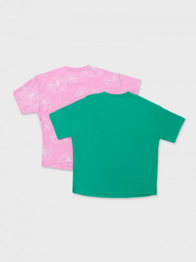 Футболка Mark Formelle 117843-2/25-37581П-0 зеленый_топаз_цветы_на_розовом_1_сл_1изд_на_пол - фото 25