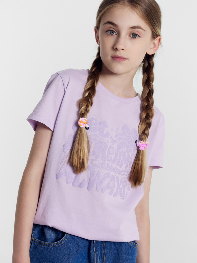 Футболка Mark Formelle 117845/24-28157П-0 лаванда_печать_2_сл_на_пол - фото 50