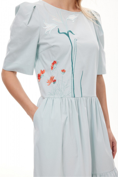 Платье NiV NiV fashion 409 светлая_бирюза - фото 2