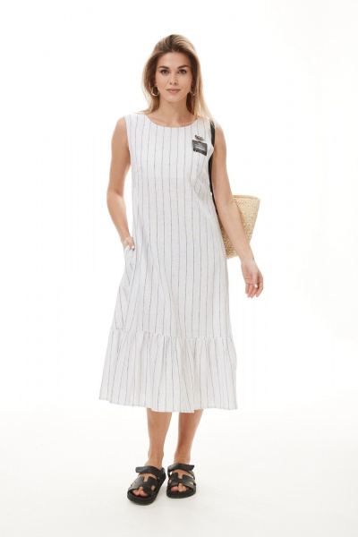 Платье NiV NiV fashion 411 белый - фото 1