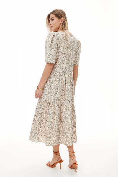 Платье NiV NiV fashion 412 светло-бежевый - фото 2