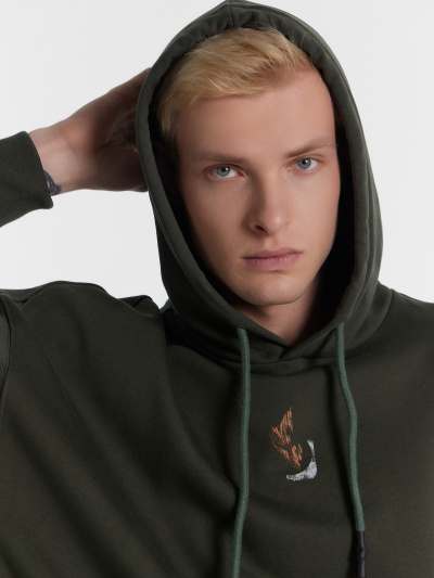 Худи Mark Formelle 121878/24-4384П-7(3) т.хаки_печать_1_сл_на_пол_1сл_на_спинке - фото 26