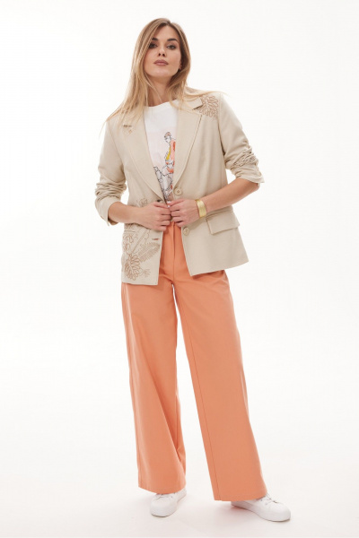 Брюки NiV NiV fashion 423 коралловый - фото 1