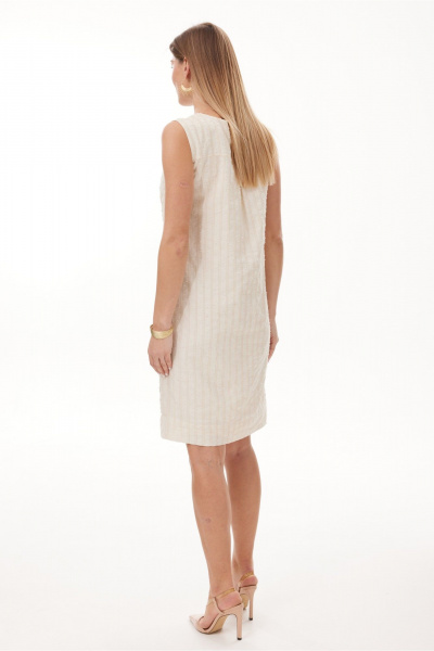 Платье NiV NiV fashion 429 светло-бежевый - фото 6