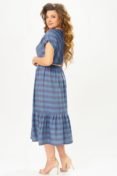 Платье Fita 1632 сине-серый - фото 7