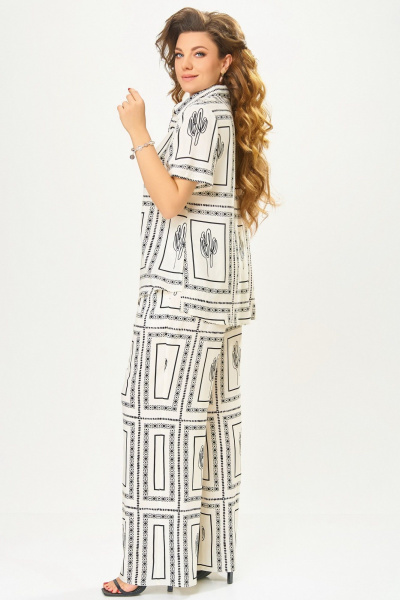 Блуза, брюки Fita 3101 молочно-бежевый - фото 7