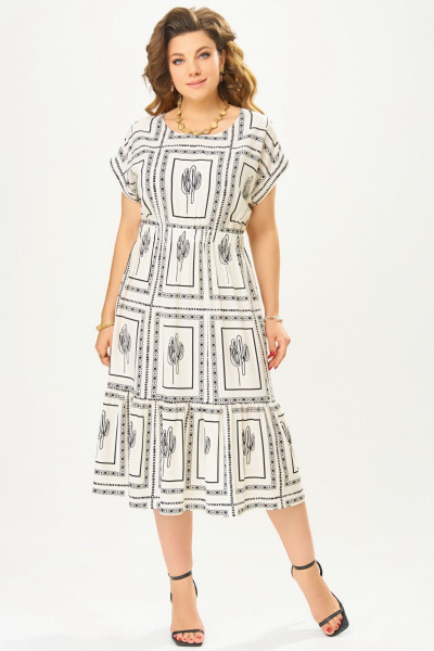 Платье Fita 5061 молочно-бежевый - фото 5