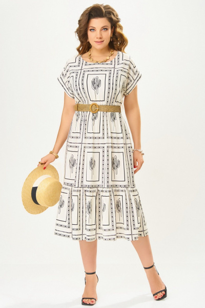 Платье Fita 5061 молочно-бежевый - фото 1