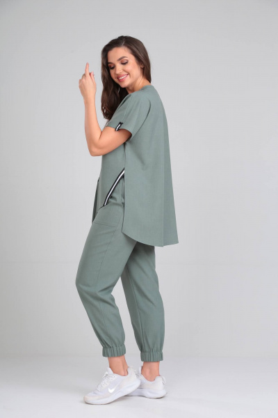 Брюки, накидка, топ Karina deLux M-1355 полынь - фото 5