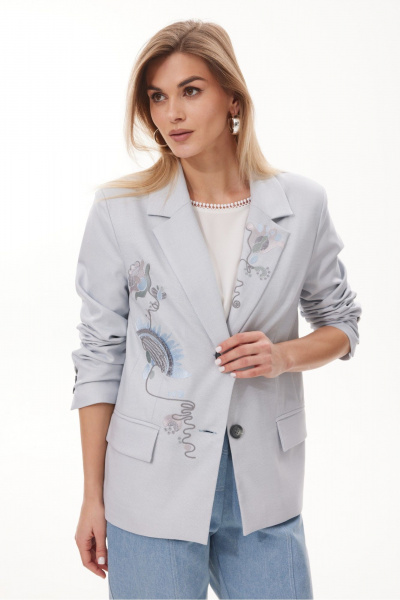 Жакет NiV NiV fashion 440 голубой - фото 1