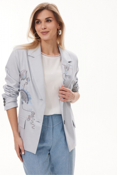 Жакет NiV NiV fashion 440 голубой - фото 11