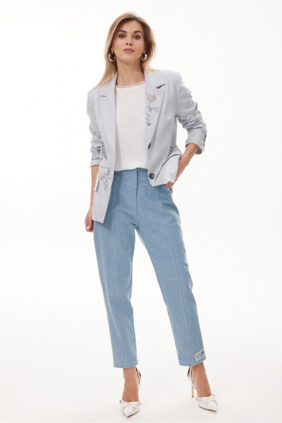 Жакет NiV NiV fashion 440 голубой - фото 10