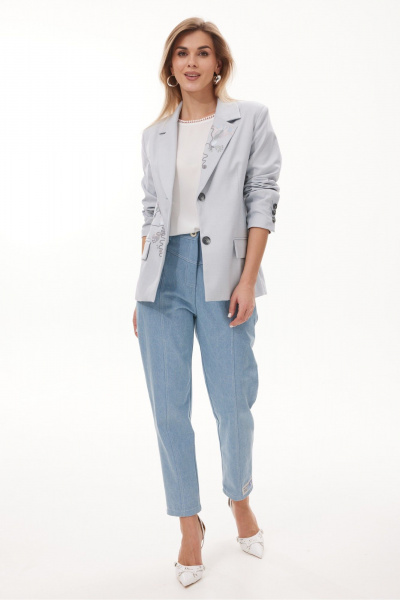 Жакет NiV NiV fashion 440 голубой - фото 9