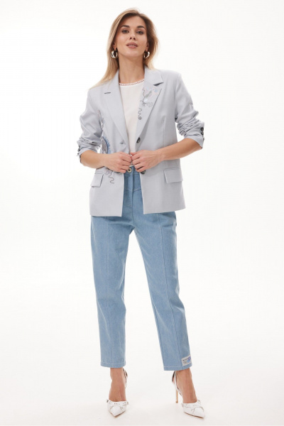 Жакет NiV NiV fashion 440 голубой - фото 7