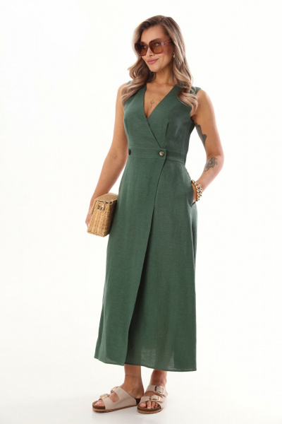 Сарафан LM М83 зеленый - фото 4