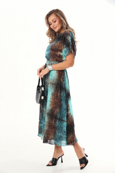 Платье LM М76 бирюза - фото 5