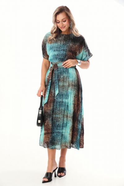 Платье LM М76 бирюза - фото 3