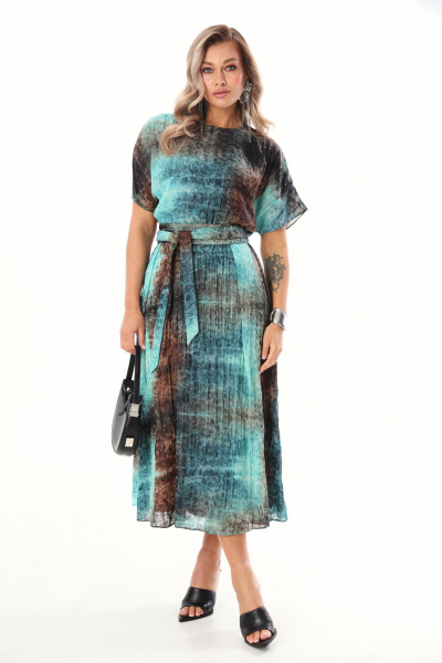 Платье LM М76 бирюза - фото 1