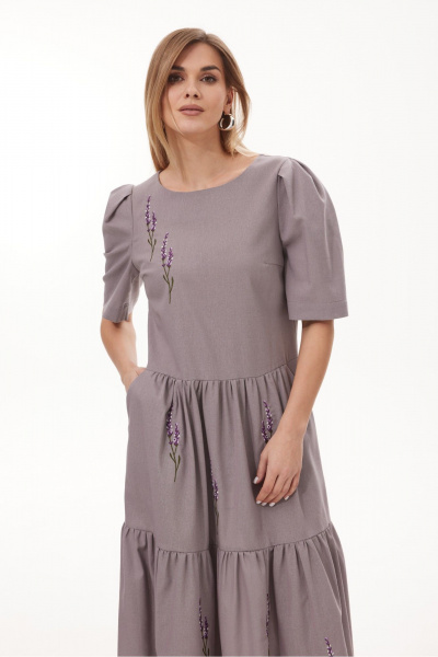 Платье NiV NiV fashion 451/1 бледно-фиолетовый - фото 5