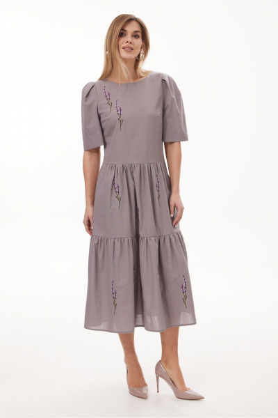 Платье NiV NiV fashion 451/1 бледно-фиолетовый - фото 4