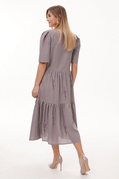 Платье NiV NiV fashion 451/1 бледно-фиолетовый - фото 2