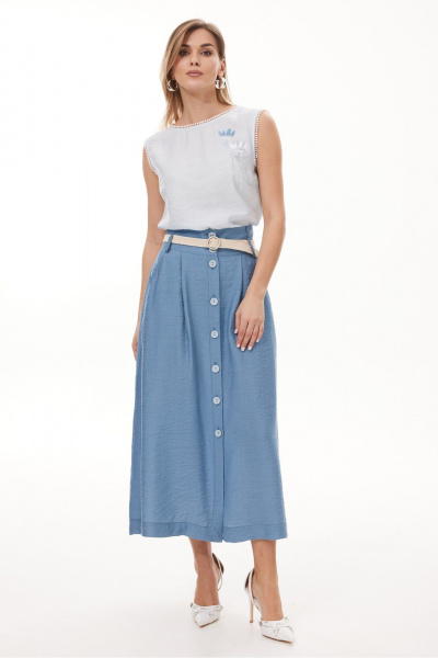 Блуза NiV NiV fashion 452 светло-голубой - фото 10