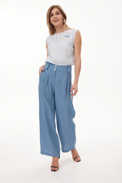 Блуза NiV NiV fashion 452 светло-голубой - фото 8