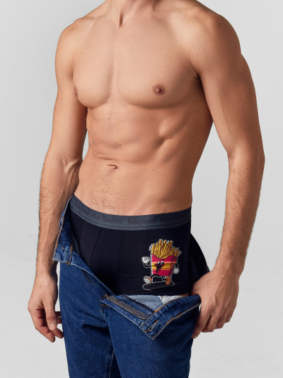 Трусы Mark Formelle 411124-2/25-4874П-5 черный_картошка_на_черном_3_сл_1тр_на_ЛВ_дет - фото 35