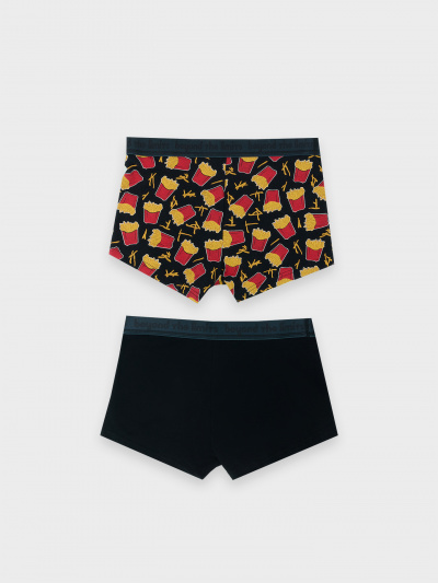 Трусы Mark Formelle 411124-2/25-4874П-5 черный_картошка_на_черном_3_сл_1тр_на_ЛВ_дет - фото 37